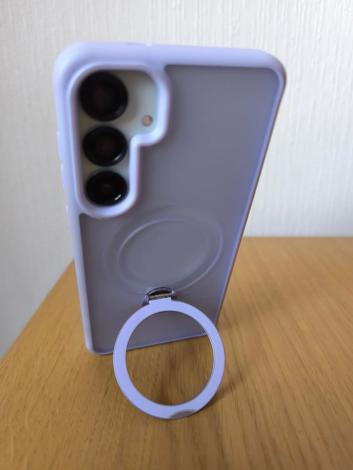 EAZY CASE Galaxy S24 Qi Charging Hülle Ring Grau