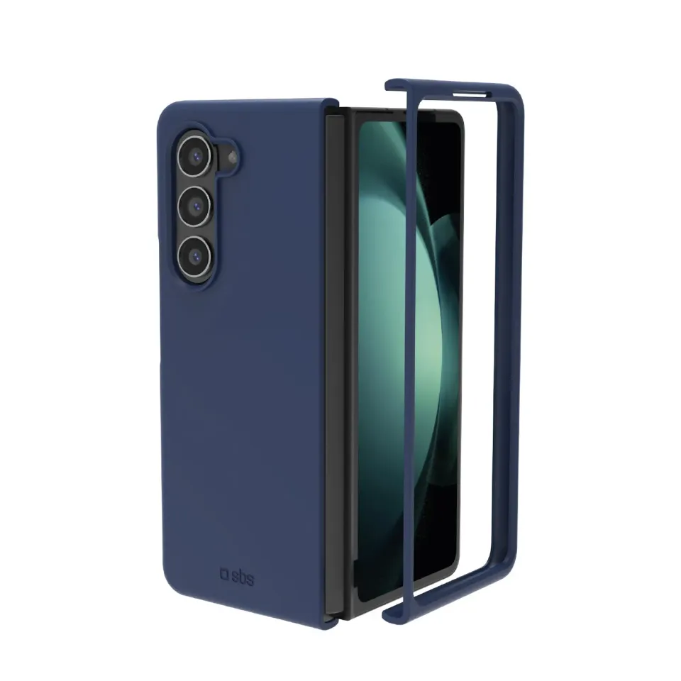 SBS Polo Fold Silikon-Cover Samsung Z Fold 5 blau dünn
