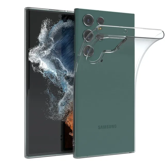EAZY CASE Hülle Galaxy S22 Ultra transparent 0,8mm