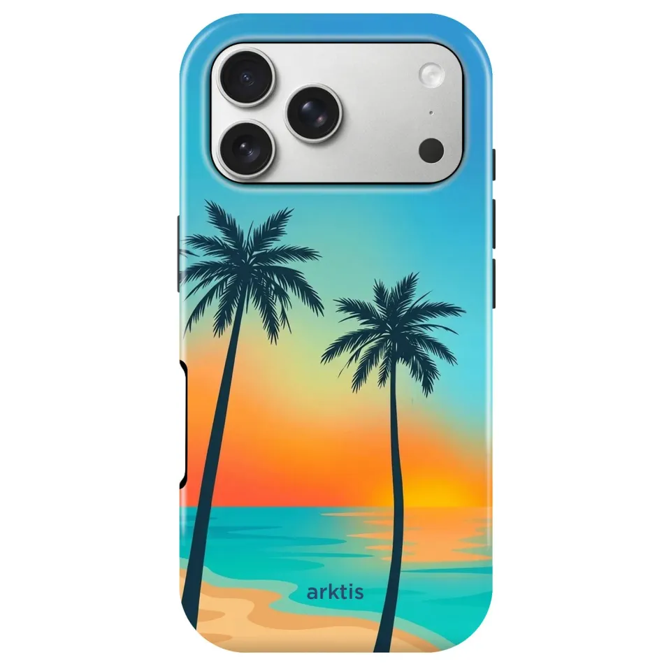arktis iPhone 17 Pro Max Hülle Sunset Beach MagSafe Print