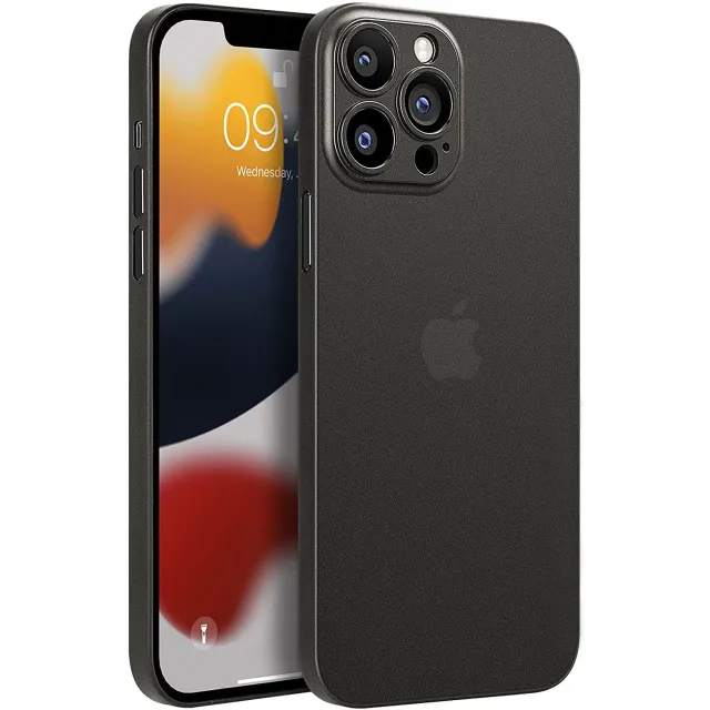 arktis iPhone 13 Pro Max Hülle ultradünn schwarz-transparent