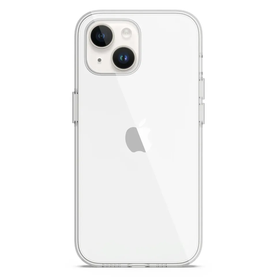 arktis CLEAR iPhone 15 Hülle transparent Metall-Buttons