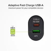 SBS Power Delivery Wandladegerät 25W USB-C USB-A Schnellladen