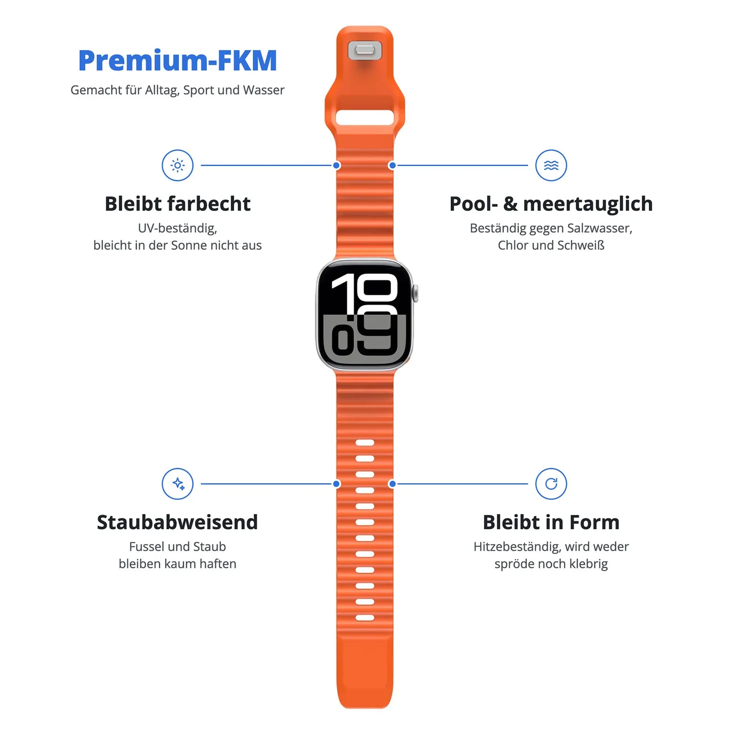 arktisband Motion Apple Watch Sportarmband FKM
