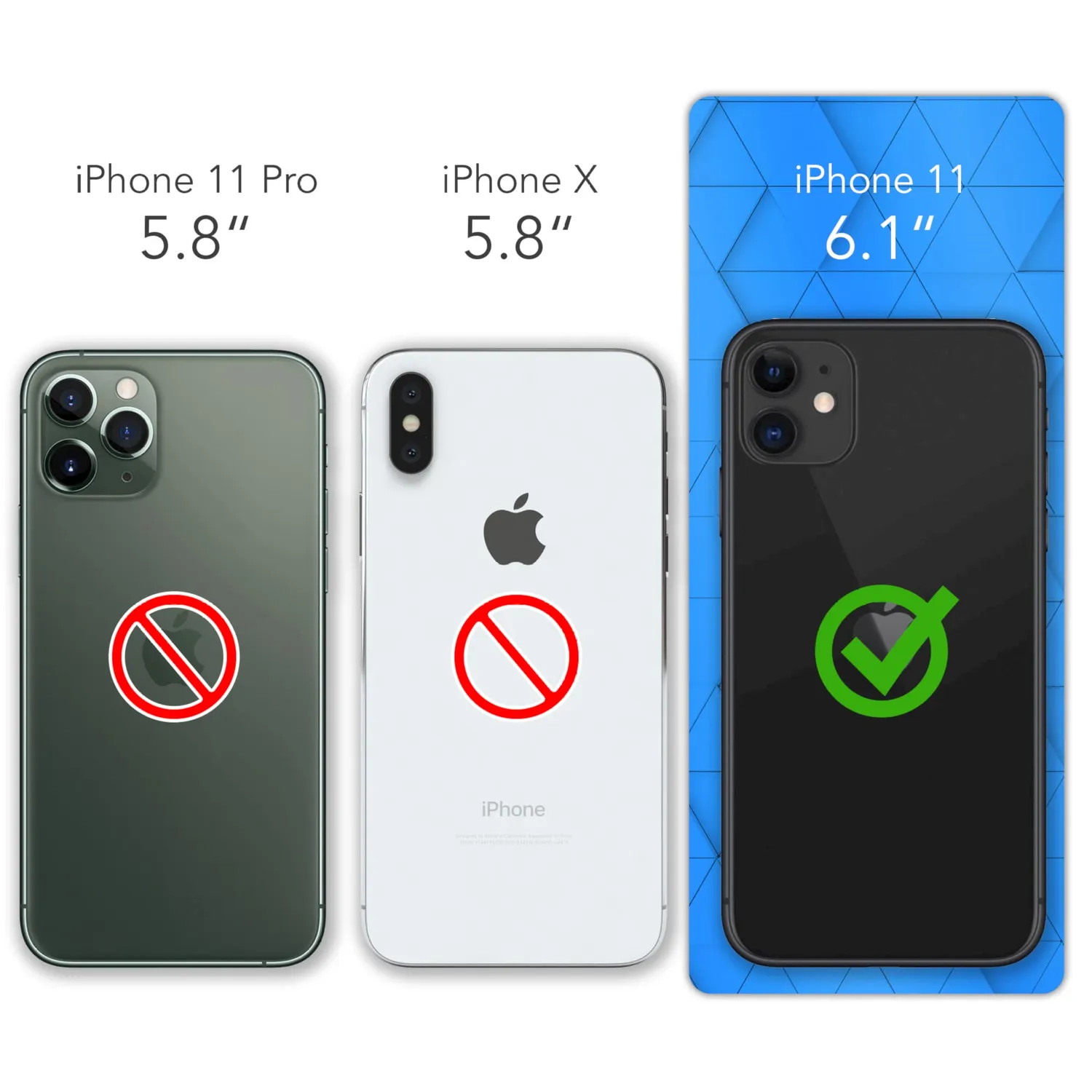 EAZY CASE iPhone 11 360 Grad Handyhülle Full Cover Blau