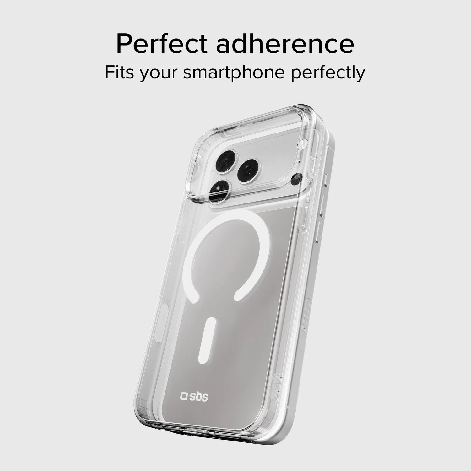 SBS iPhone 17 Pro Max Handyhülle transparent MagSafe slim