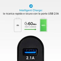 SBS 5.1A Reise-Ladegerät USB-C + USB Schnellladung
