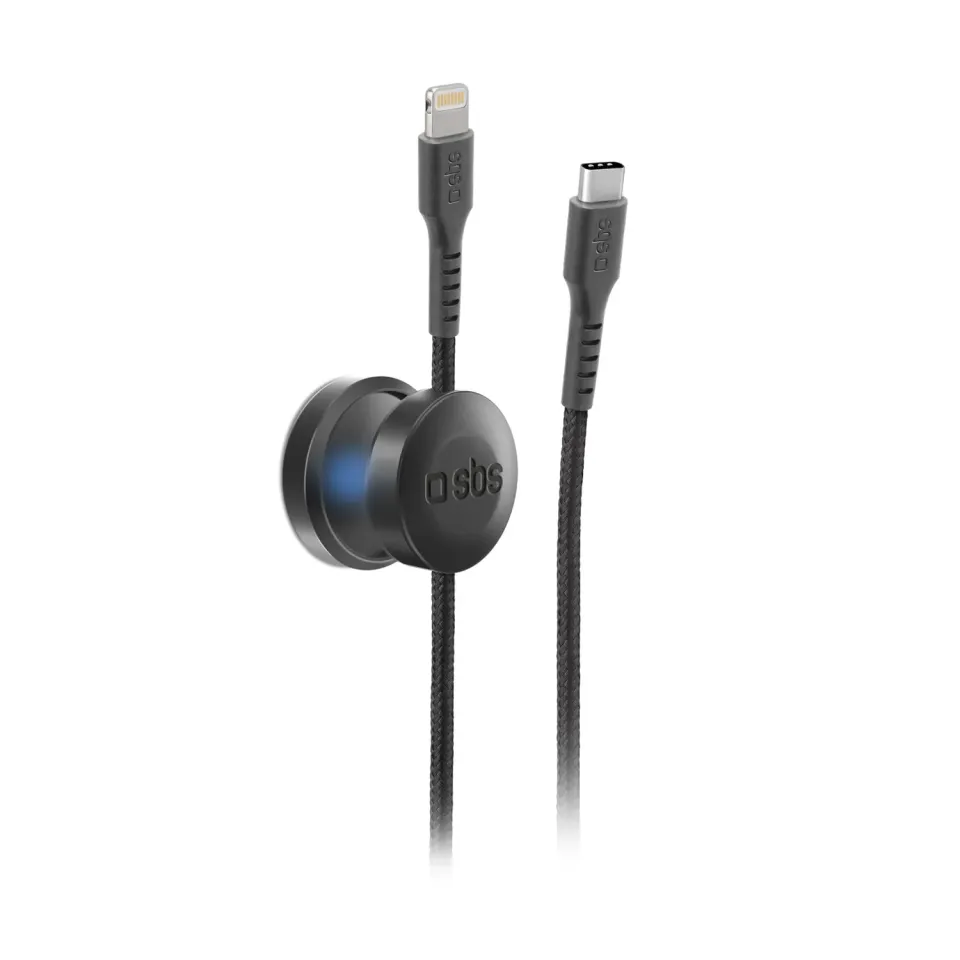 SBS USB-C Lightning Kabel 2m MFi magnetisch
