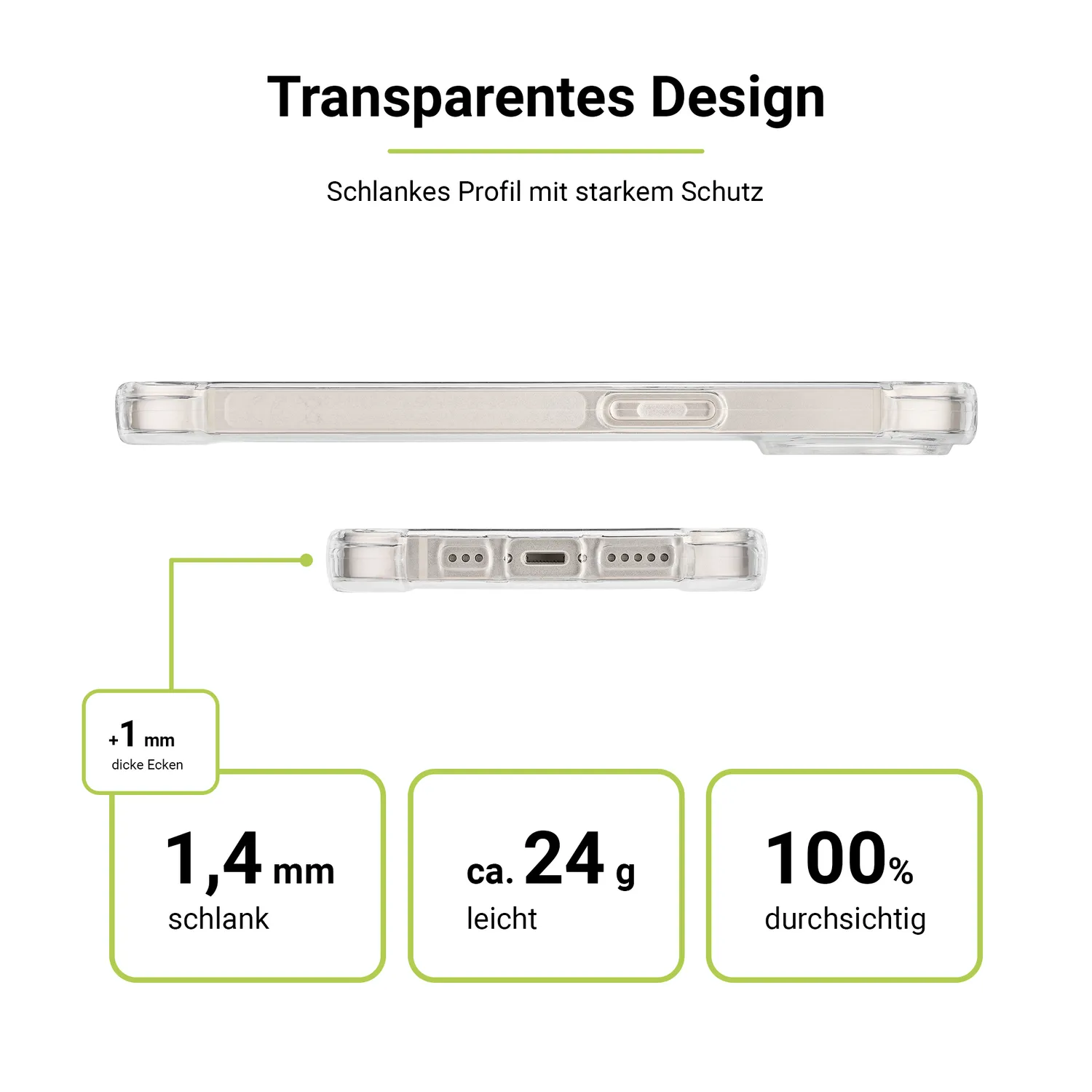 Artwizz Protection Clear Case Handyhülle transparent
