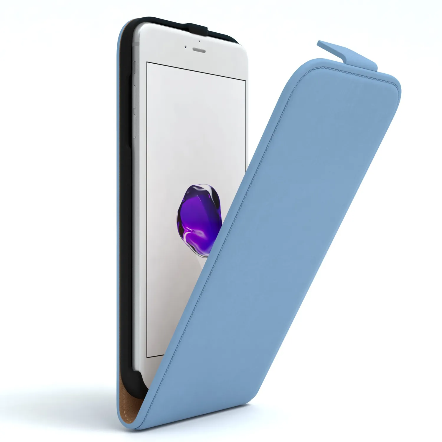 EAZY CASE Klapphülle für iPhone 7 Plus / 8 Plus Anthrazit