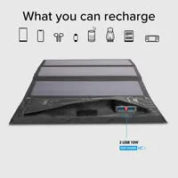 SBS Solarladegerät 21W 2x USB-A für Outdoor