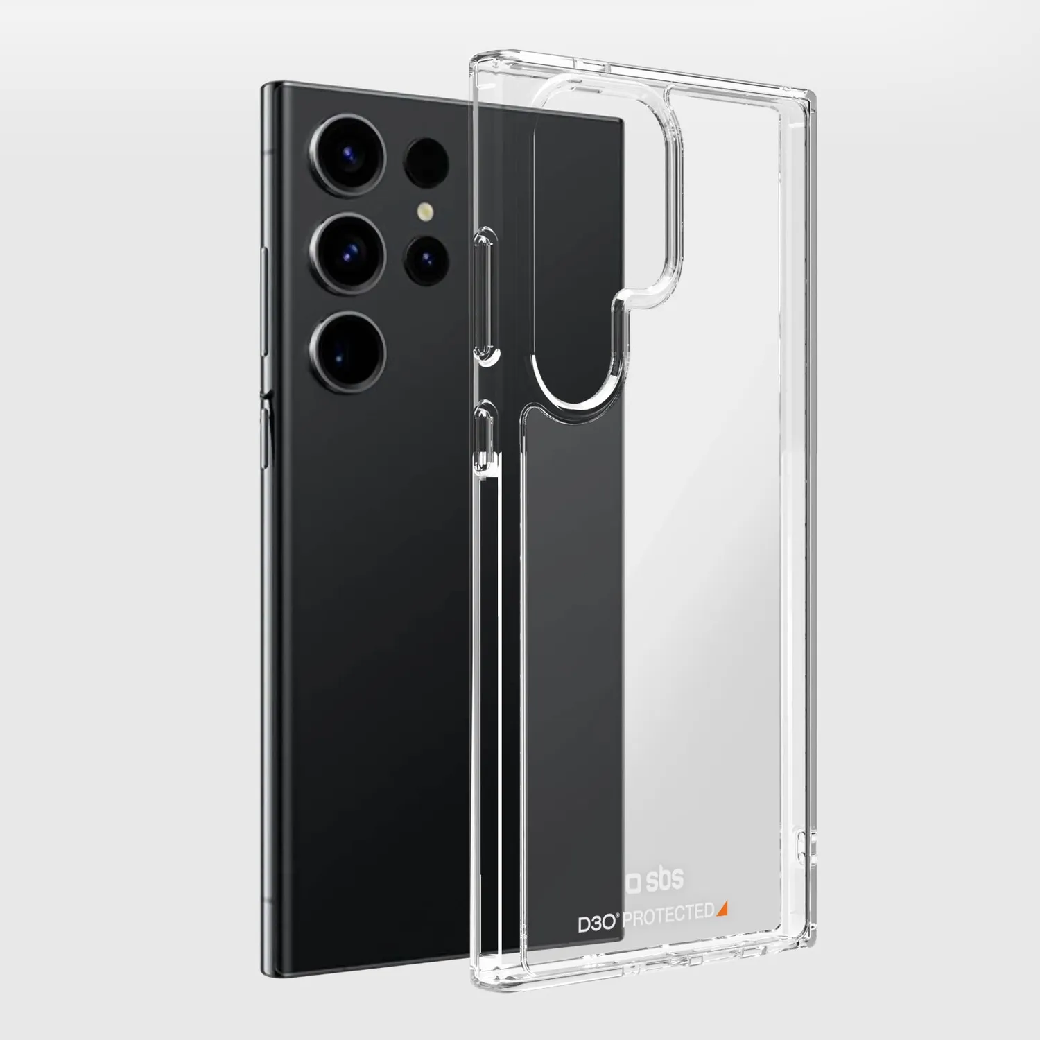 SBS D3O Handyhülle Samsung Galaxy S24 Ultra transparent