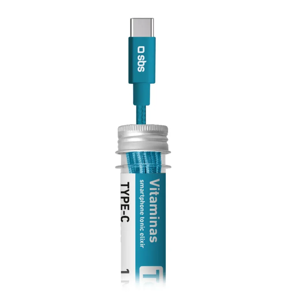 SBS Vitaminas USB-C Ladekabel 1m Blau