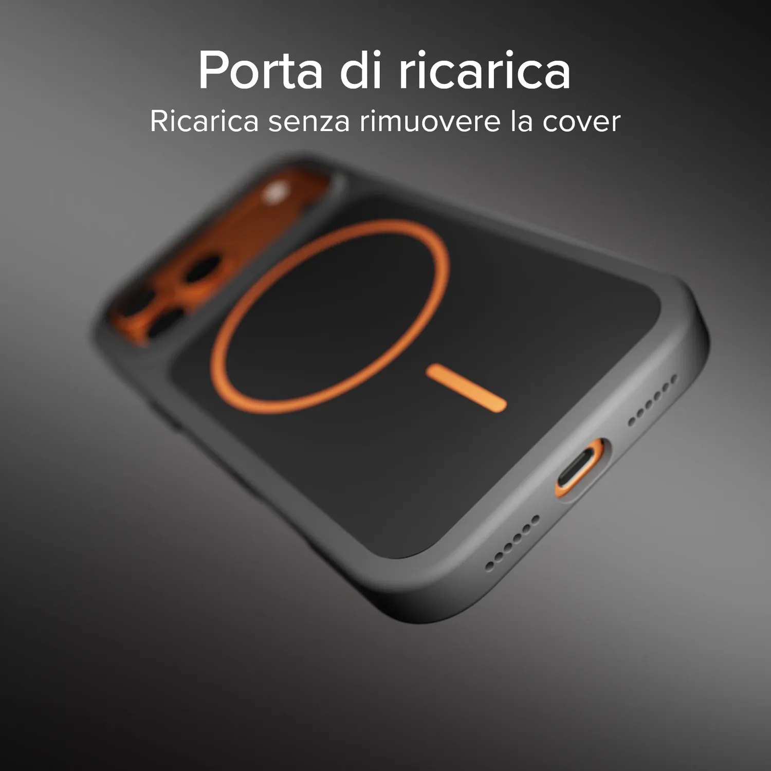 SBS Core MagSafe Hülle iPhone 17 Pro Max orange stossfest