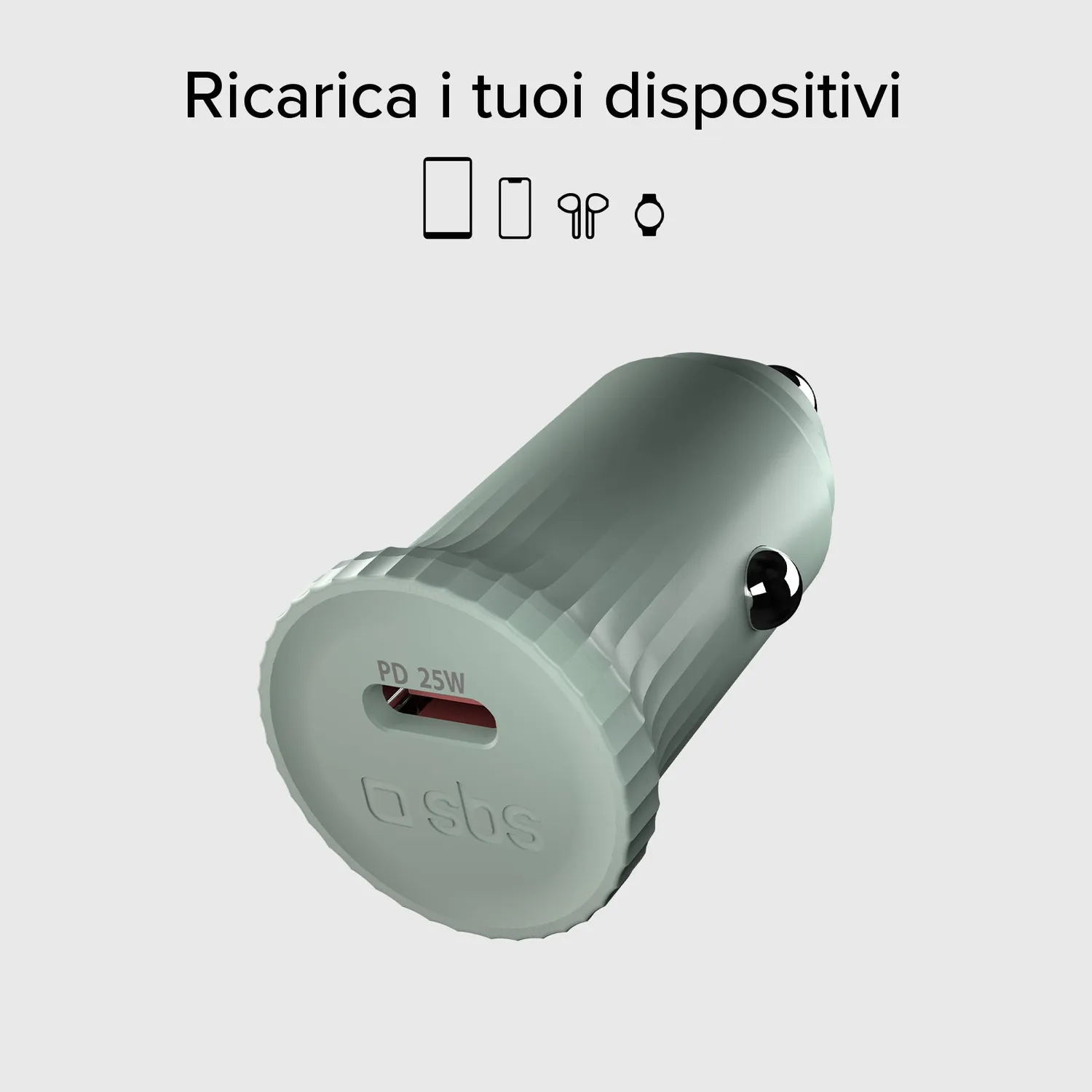 SBS Auto Ladegerät USB-C 25W PD recycelt