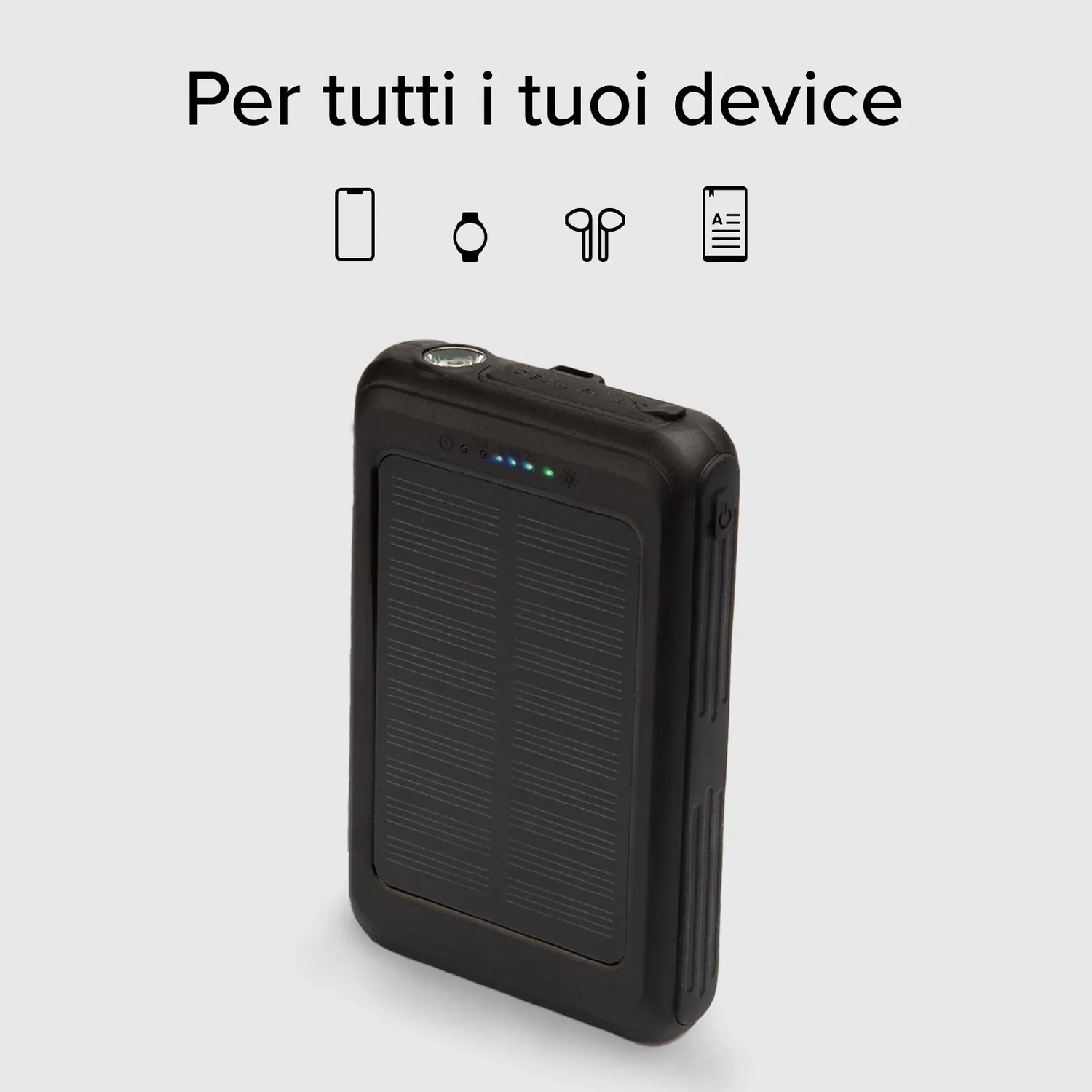 SBS Go Power Solar 5000 mAh Powerbank kabellos MagSafe