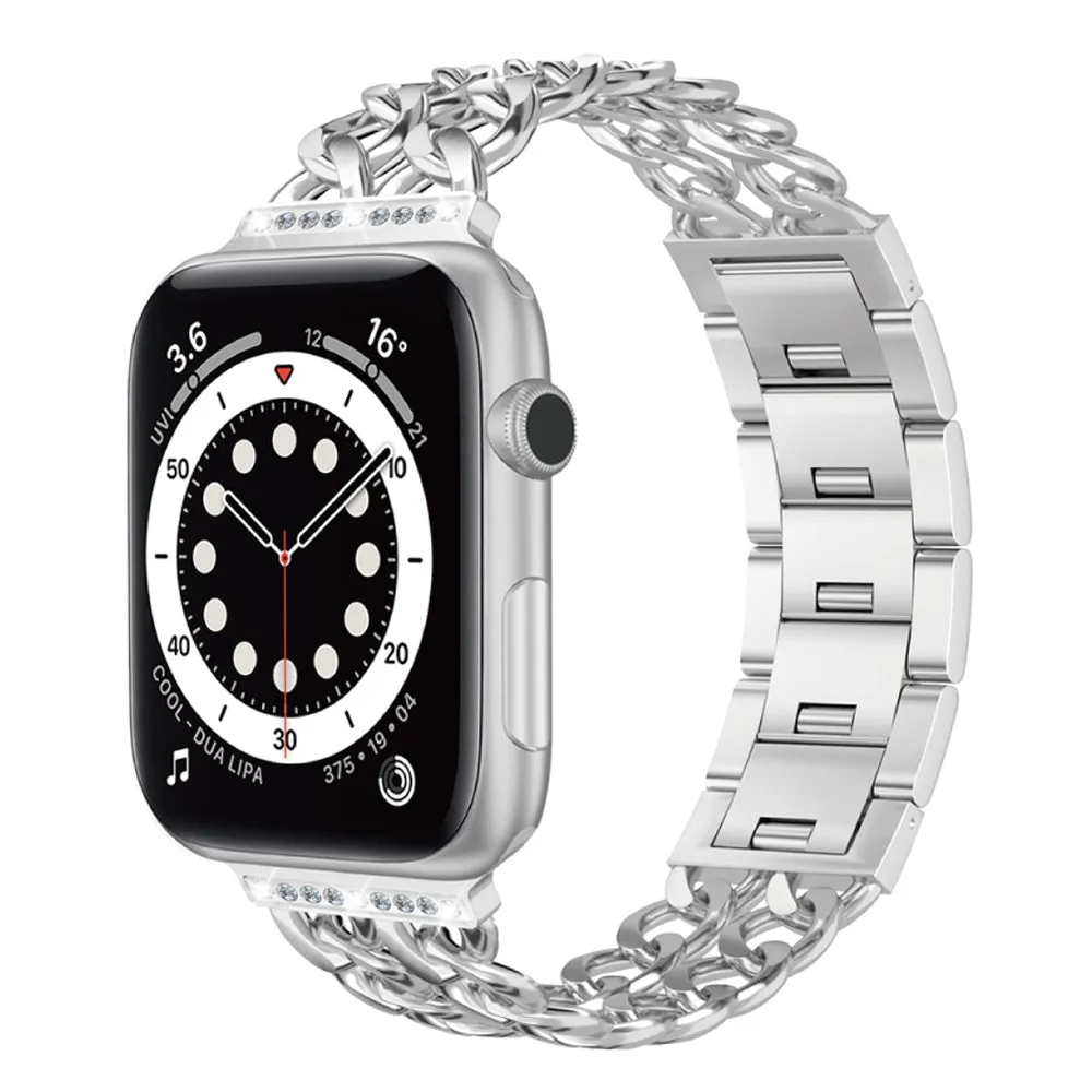 arktis Princess Apple Watch Armband Polarstern 44mm mit Strass
