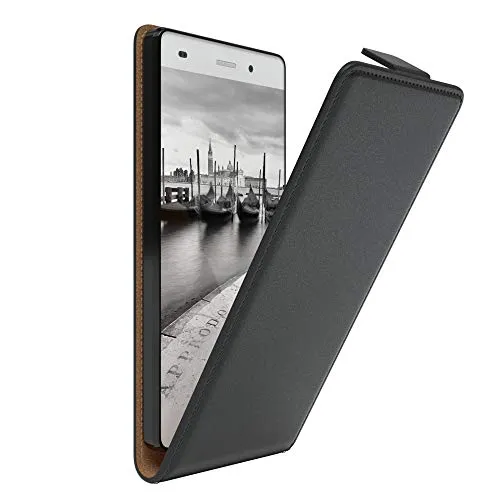 EAZY CASE Huawei P8 Lite 2015 Klapphülle Schwarz