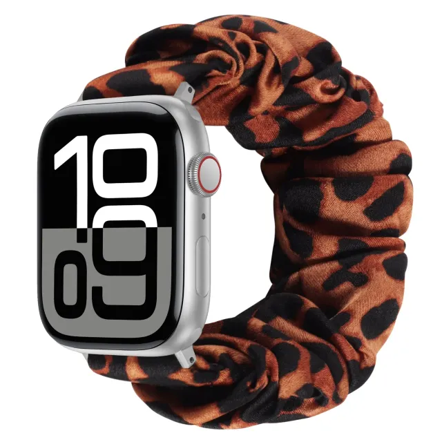arktis Elanora Scrunchie Apple Watch Armband Leopard elastisch