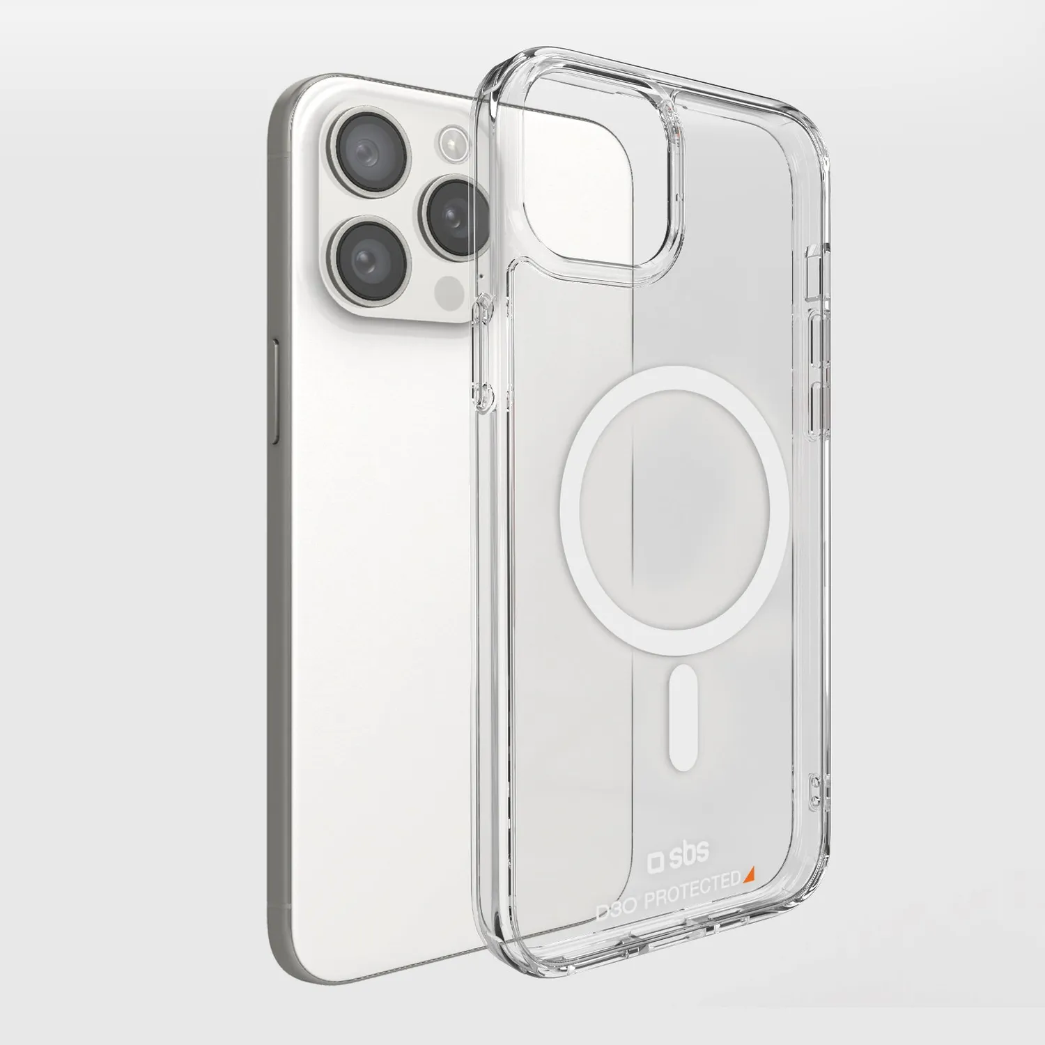 SBS D3O Handyhülle iPhone 14 Pro MagSafe transparent