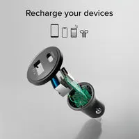 SBS Kfz-Ladegerät USB-C USB 3,1A schwarz schnell
