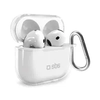 SBS Apple AirPods 4 Hülle TPU mit Karabiner stoßfest