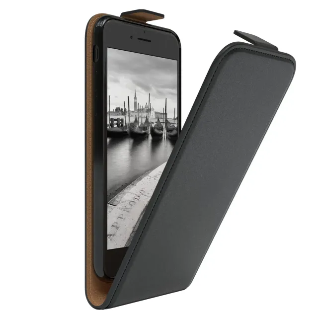 EAZY CASE Klapphülle für iPhone SE / 8 / 7 Schwarz