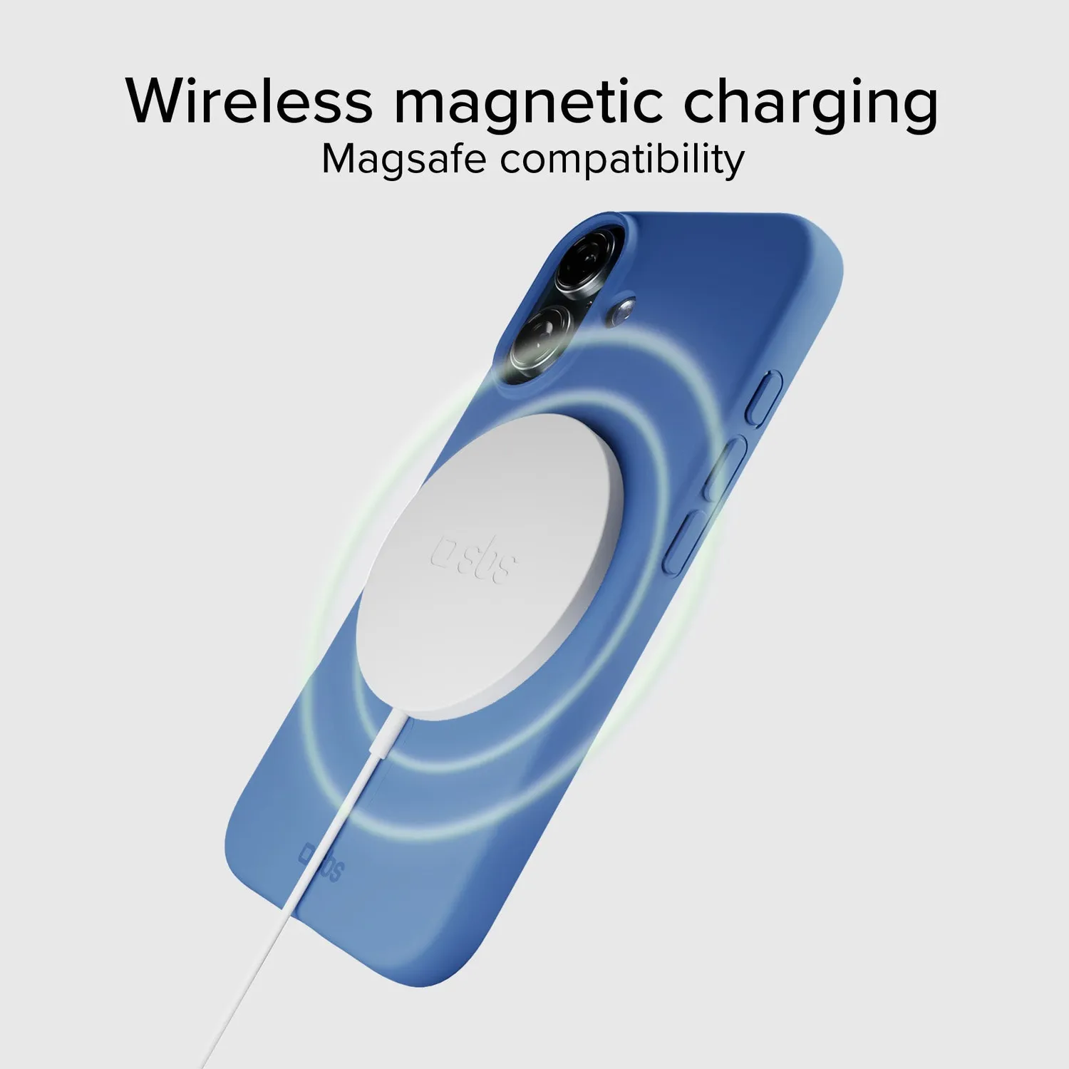 SBS Instinct Mag iPhone 16 MagSafe Hülle Schwarz Soft-Touch