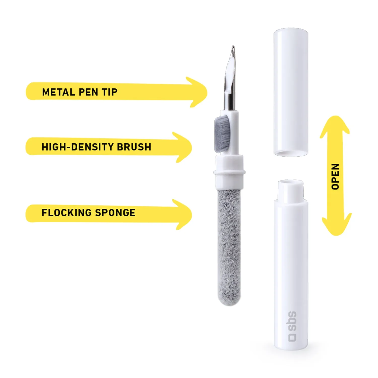 SBS Cleaning Set Pen Reinigungsset 3in1 für Earbuds