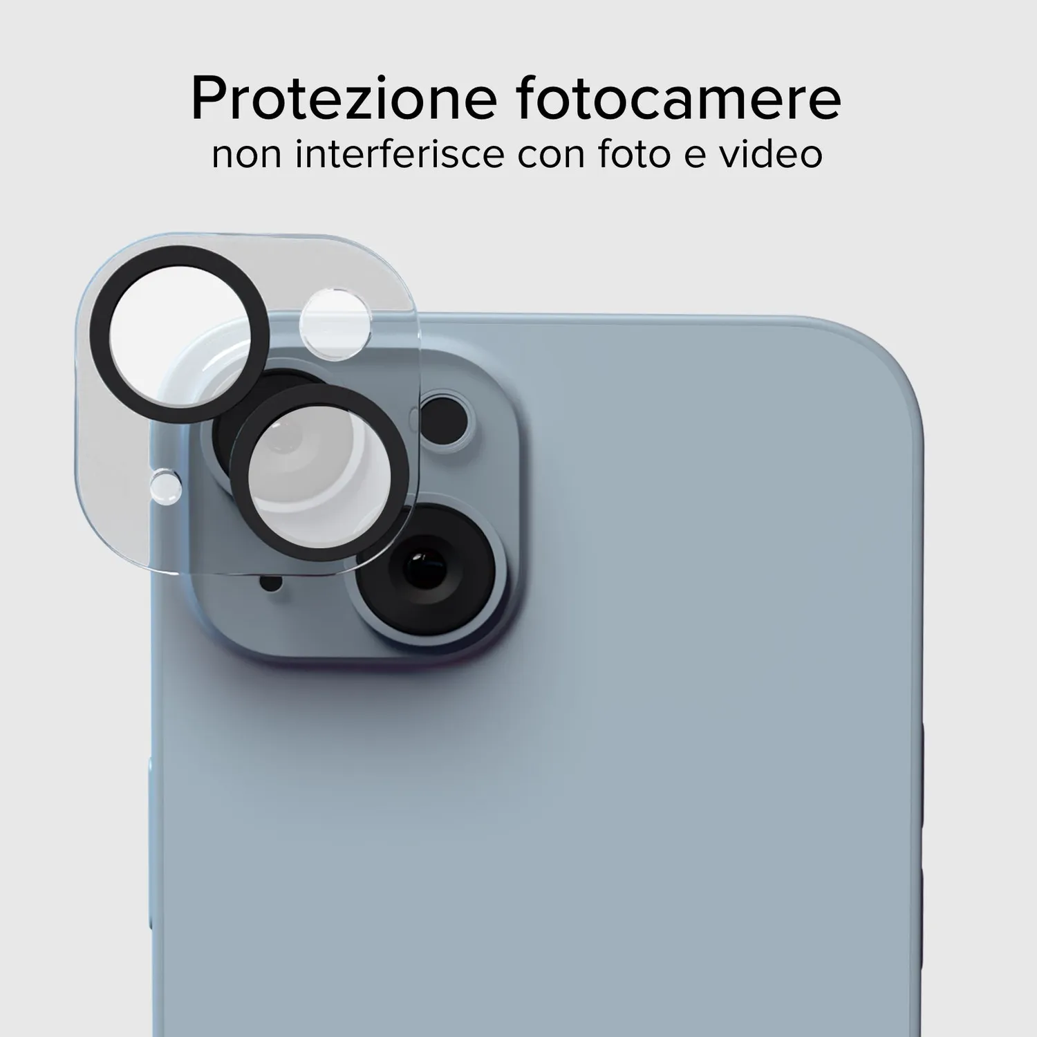 SBS D3O Kameraglas iPhone 14 / 14 Plus schwarz stoßfest
