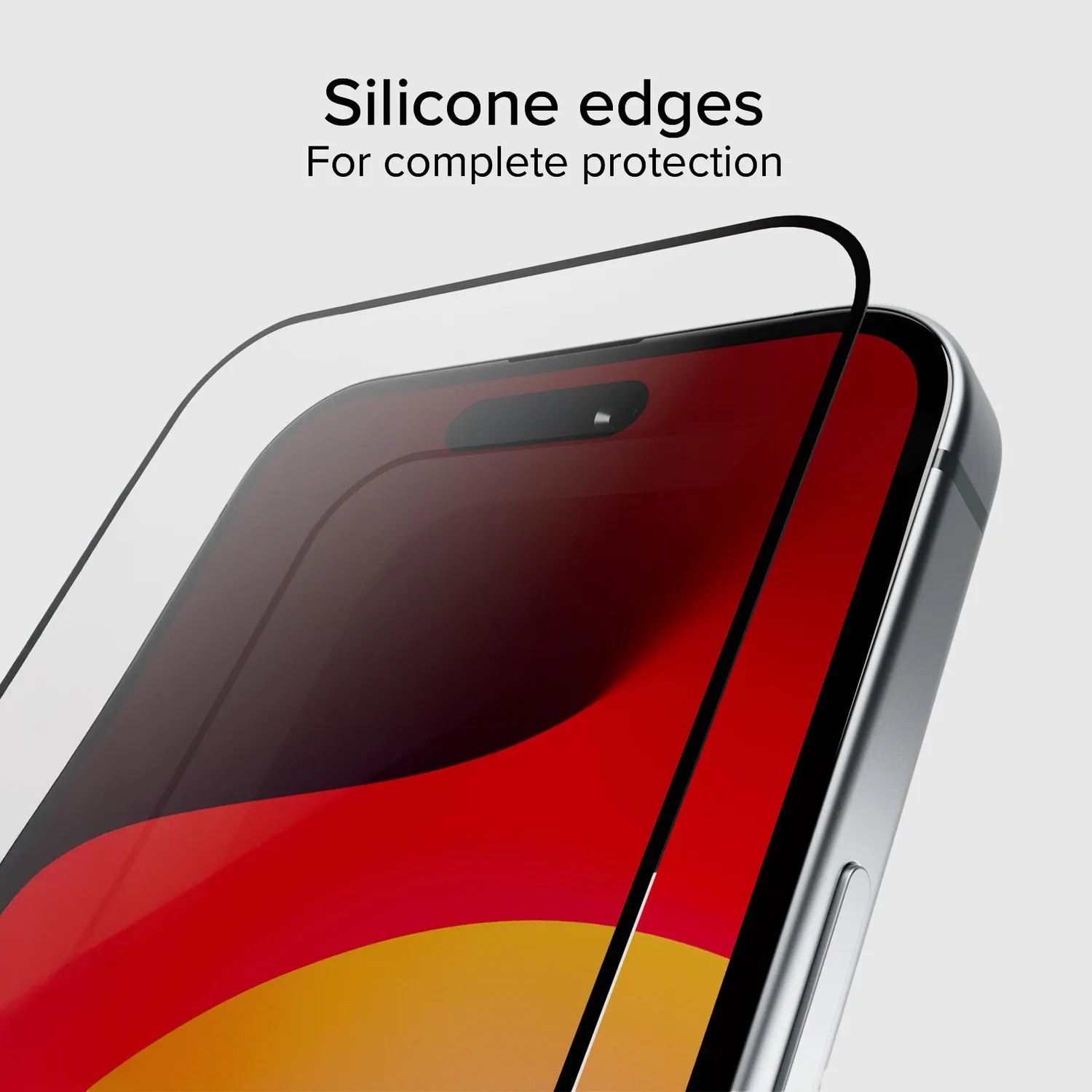 SBS Full Cover iPhone 16 15 Panzerglas Schwarz stoßfest