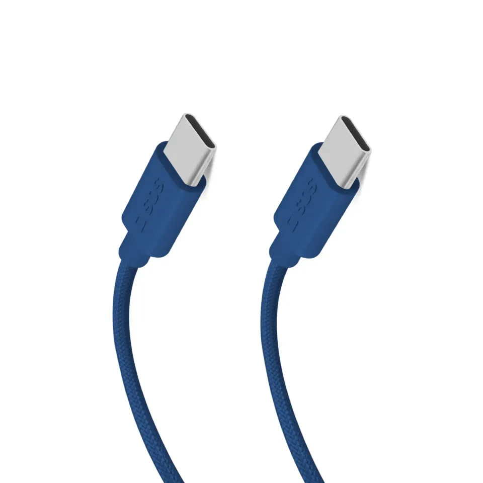 SBS USB-C Kabel Gewebe 1,5m 60W schwarz