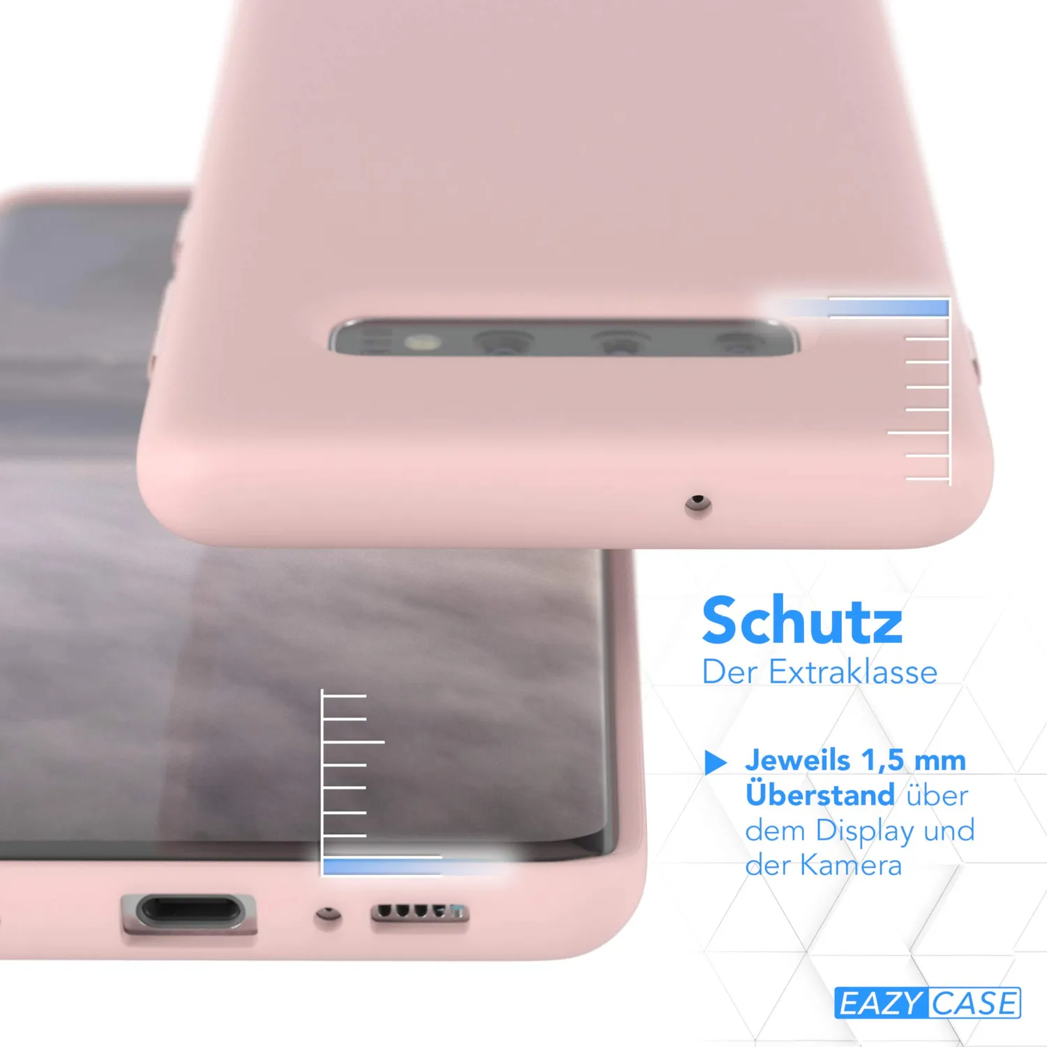 EAZY CASE Galaxy S10 Plus Silikonhülle altrosa dünn