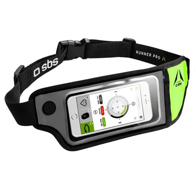 SBS Sport Gürteltasche 6,7 Zoll Handy Schwarz-Gelb