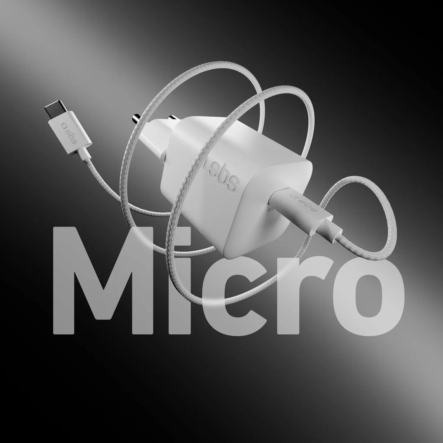 SBS 40W GaN Ladegerät + USB-C Kabel 1,5m Set