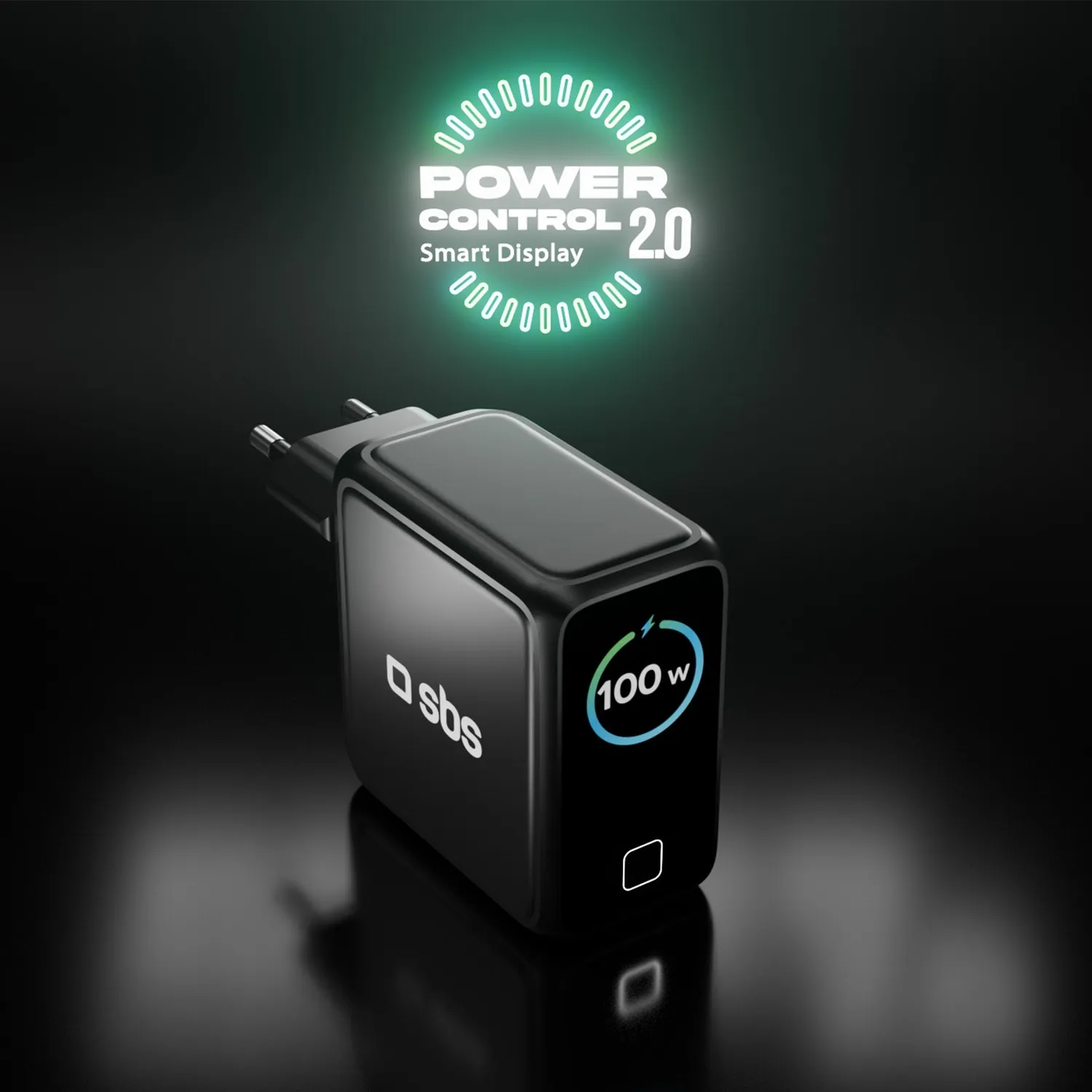 SBS 100W USB-C Ladegerät 4-Port mit TFT-Display