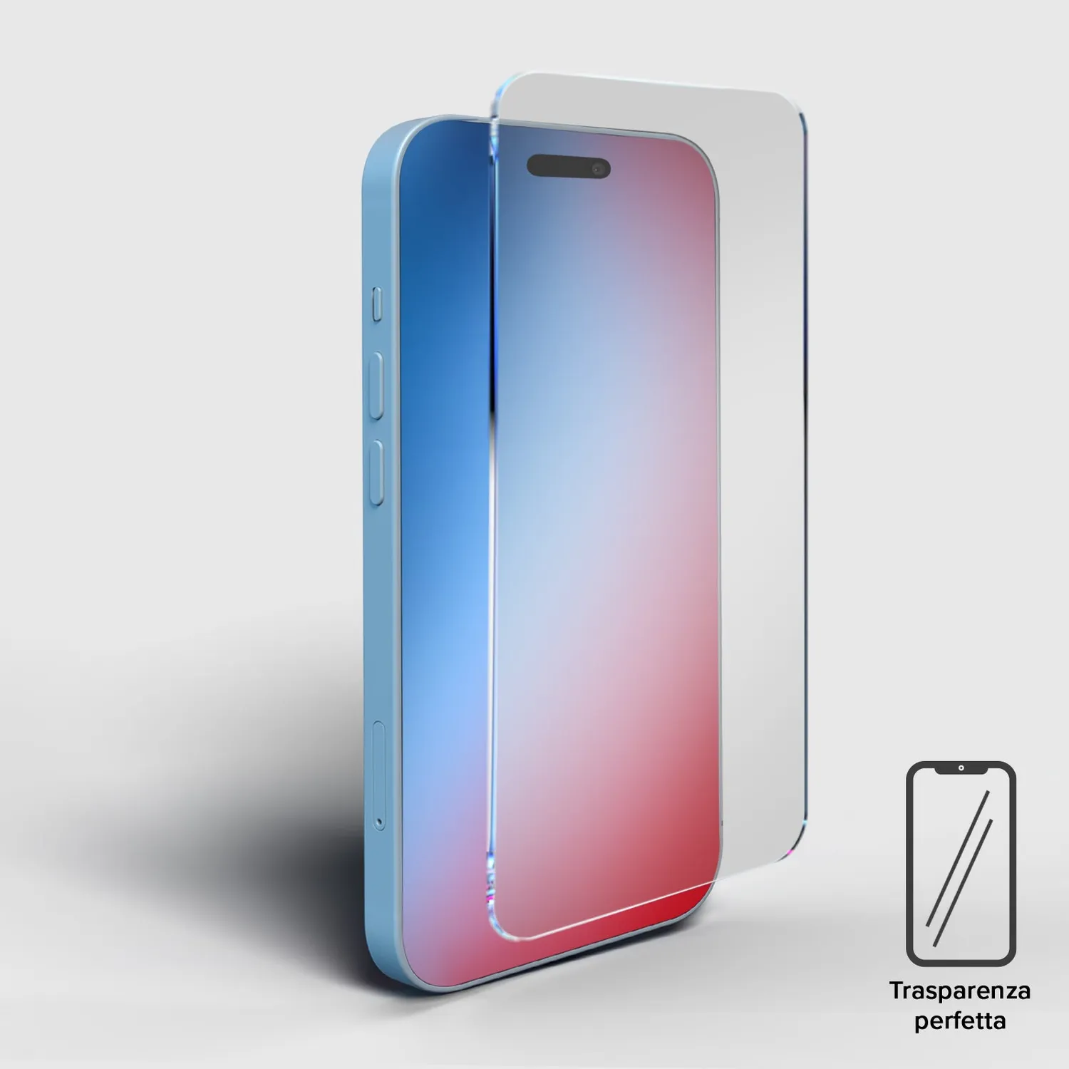 SBS Clear Glass Panzerglas iPhone 15 recycelt klar