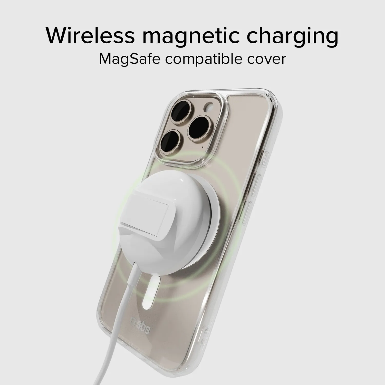 SBS iPhone 16 Pro Max Hülle transparent MagSafe