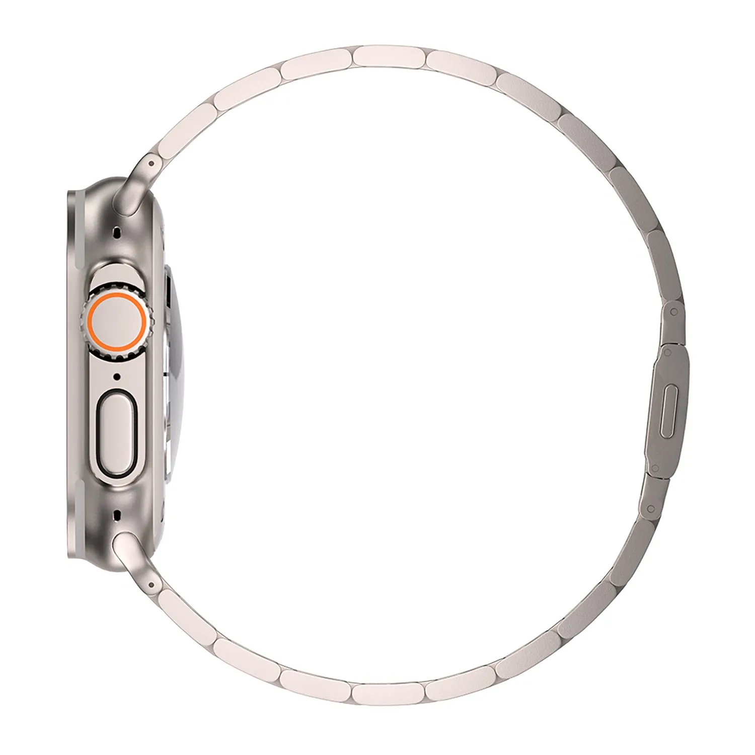arktis Prime Titan Gliederarmband Apple Watch Natur 49 mm matt