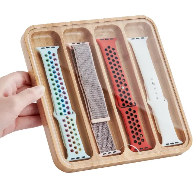 arktisband Apple Watch Armband Organizer Holz 4er