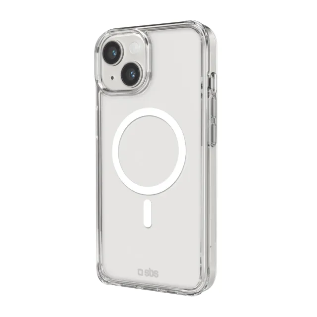 SBS Light Mag iPhone 14 13 Hülle transparent MagSafe