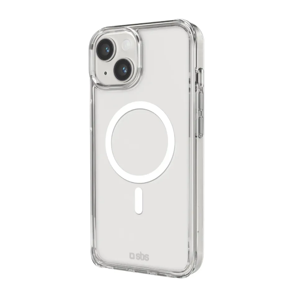 SBS Light Mag iPhone 14 13 Hülle transparent MagSafe