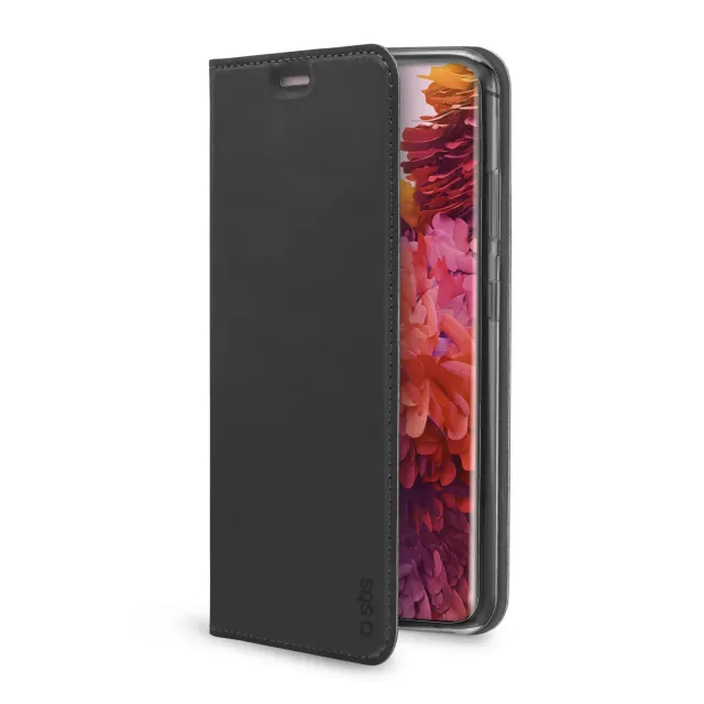 SBS Book Wallet Lite S21 Ultra Hülle Schwarz Klapp
