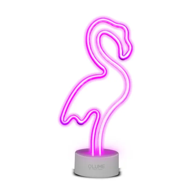 SBS Pink Flamingo Vibes LED Leuchtschild Neon-Effekt rosa