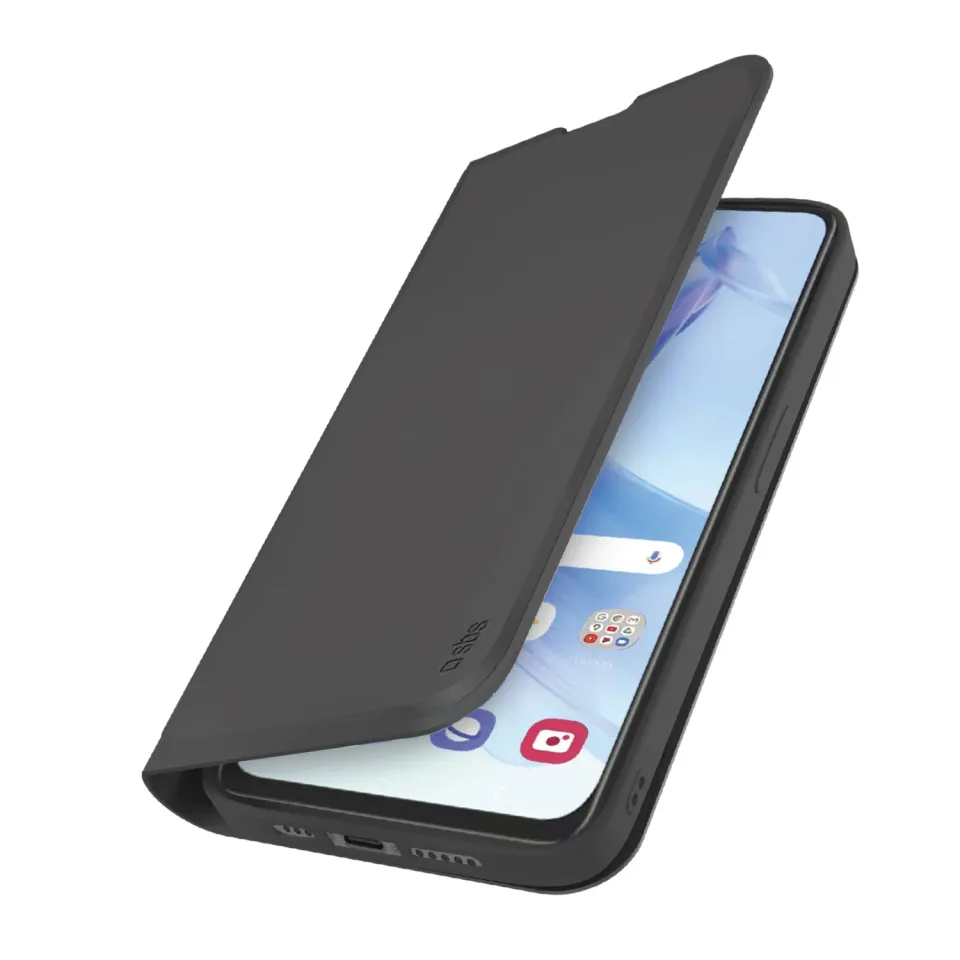 SBS Wallet Smooth Honor 90 Lite Hülle Schwarz Soft Touch