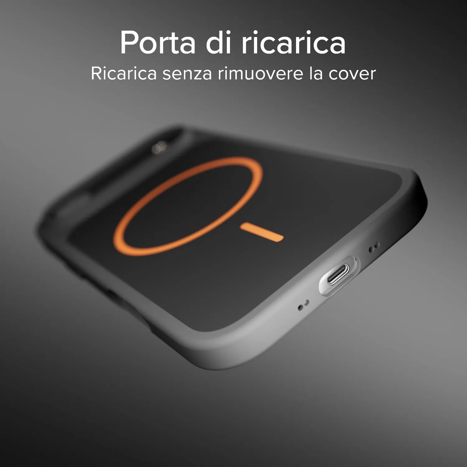 SBS Core iPhone Air Hülle MagSafe orange-schwarz D3O