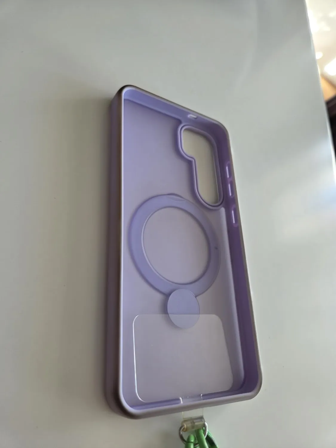 EAZY CASE Galaxy S24 Qi Charging Hülle Ring Grau