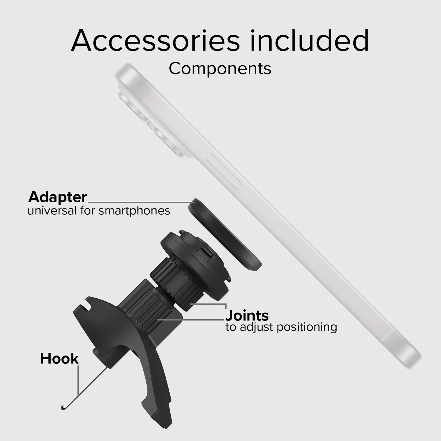 SBS LockPro Autohalter Lüftung Handy 360° drehbar